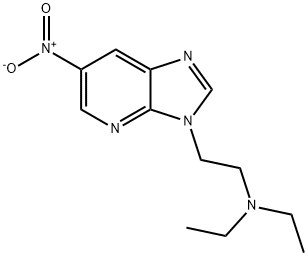 3-[2-(Diethylamino)ethyl]-6-nitro-3H-imidazo[4,5-b]pyridine 结构式