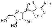 Adenine, 9-alpha-D-xylofuranosyl- Structure