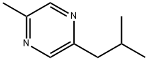 2-メチル-5-(2-メチルプロピル)ピラジン 化学構造式