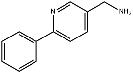 (6-苯基吡啶-3-基)甲胺, 294648-38-7, 结构式
