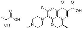 乳酸左氧氟沙星,294662-18-3,结构式