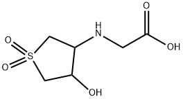 (4-HYDROXY-1,1-DIOXO-TETRAHYDRO-1LAMBDA6-THIOPHEN-3-YLAMINO)-ACETIC ACID Struktur