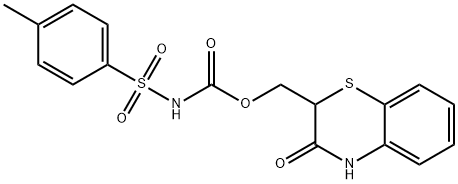 (3-氧代-3,4-二氢-2H-苯并[B][1,4]噻嗪-2-基)甲基甲苯磺酰基氨基甲酸酯, 294853-53-5, 结构式