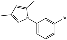 1-(3-Bromophenyl)-3,5-dimethyl-1H-pyrazole Structure