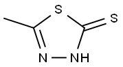 2-巯基-5-甲基-1,3,4-噻二唑 结构式