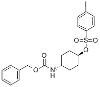 TRANS-4-CBZ-AMINOCYCLOHEXYL P-TOLUENESULPHONATE 结构式