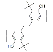 4-[2-(4-hydroxy-3,5-ditert-butyl-phenyl)ethenyl]-2,6-ditert-butyl-phen ol Structure
