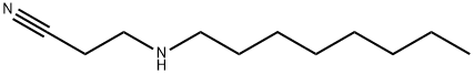 3-(辛基氨基)丙腈,29504-89-0,结构式