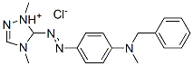 5-[4-(ベンジルメチルアミノ)フェニルアゾ]-1,4-ジメチル-1H-1,2,4-トリアゾール-4-イウム・クロリド 化学構造式