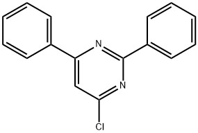4-クロロ-2,6-ジフェニルピリミジン 化学構造式