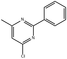 4-クロロ-6-メチル-2-フェニルピリミジン 化学構造式