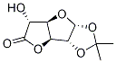 1-O,2-O-イソプロピリデン-β-L-イドフラヌロン酸6,3-ラクトン 化学構造式