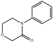 3-Morpholinone, 4-phenyl- Structure