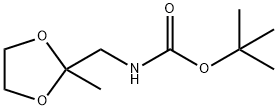 Carbamic acid, [(2-methyl-1,3-dioxolan-2-yl)methyl]-, 1,1-dimethylethyl ester|