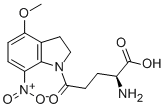 MNI-ケージド-L-グルタミン酸 化学構造式