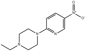 1-ethyl-4-(5-nitro-pyridin-2-yl)-piperazine Struktur