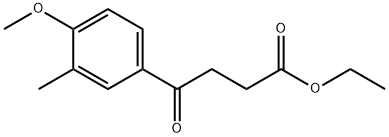 ETHYL 4-(4-METHOXY-3-METHYLPHENYL)-4-OXOBUTANOATE Struktur