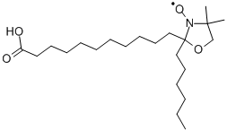 12-氮氧自由基硬脂酸,29545-47-9,结构式