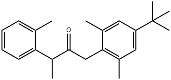 1-(4-tert-Butyl-2,6-xylyl)-3-(o-tolyl)-2-butanone Struktur