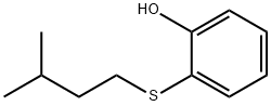 o-(イソペンチルチオ)フェノール 化学構造式