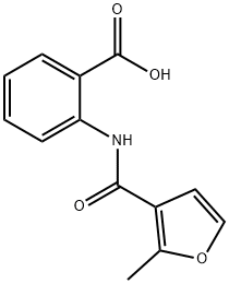 2-[(2-メチル-3-フロイル)アミノ]安息香酸 化学構造式