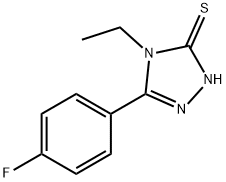 4-乙基-5-(4-氟苯基)-2,4-二氢-3H-1,2,4-三唑-3-硫酮, 29552-52-1, 结构式
