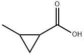 2-メチルシクロプロパンカルボン酸 化学構造式