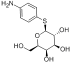 S-P-AMINOPHENYL-Β-D-THIOGALACTOSIDE 化学構造式