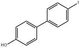 4-ヒドロキシ-4'-ヨードビフェニル 化学構造式