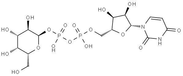 UDP-GAL(UDP-半乳糖),2956-16-3,结构式