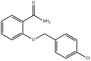 BenzaMide, 2-[(4-chlorophenyl)Methoxy]- Structure