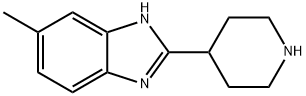 6-メチル-2-ピペリジン-4-イル-1H-ベンズイミダゾール 化学構造式
