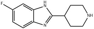 5-FLUORO-2-PIPERIDIN-4-YL-1H-BENZOIMIDAZOLE, 295790-49-7, 结构式