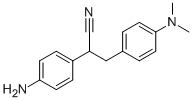 2-(4-AMINOPHENYL)-3-[4-(DIMETHYLAMINO)PHENYL]PROPANENITRILE 结构式