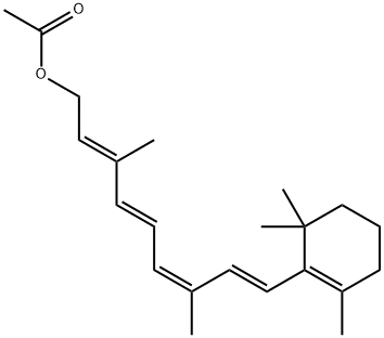 9-顺视黄醇乙酸酯, 29584-22-3, 结构式