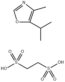 5-Isopropyl-4-methyloxazole 1,2-ethanedisulfonate hydrate Structure