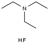 N,N-ジエチルエタンアミン・ふっ化水素酸塩 化学構造式