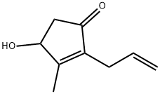 2-Allyl-4-hydroxy-3-methyl-2-cyclopenten-1-one Struktur