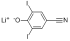 lithium 4-cyano-2,6-diiodo-phenolate 结构式