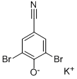 3,5-ジブロモ-4-ポタシオオキシベンゾニトリル 化学構造式