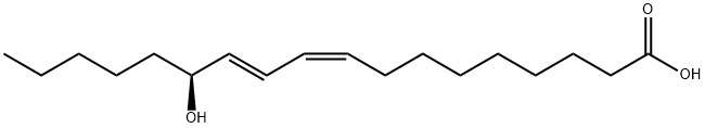 (13S,9Z,11E)-13-ヒドロキシ-9,11-オクタデカジエン酸 化学構造式