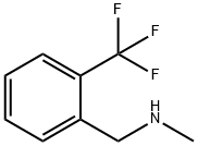 N-メチル-1-[2-(トリフルオロメチル)フェニル]メタンアミン 化学構造式