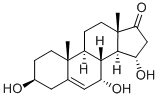 Androst-5-en-17-one, 3,7,15-trihydroxy-, (3beta,7alpha,15alpha)- (9CI) Struktur
