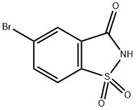 5-溴-1,2-苯异噻唑-3(2H)-酮 1,1-二氧化物,29632-82-4,结构式