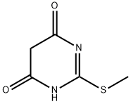 4,6-Dihydroxy-2-methythiopyrimidine 化学構造式