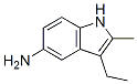 3-ethyl-2-methyl-1H-indol-5-amine 化学構造式