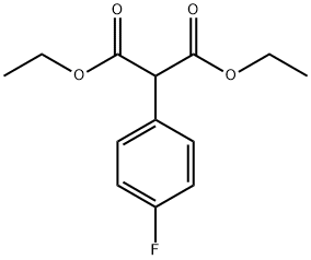 DIETHYL 4-FLUOROPHENYL MALONATE 化学構造式