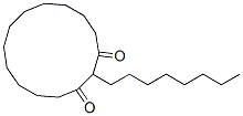 2-Octyl-1,3-cyclotetradecanedione Structure