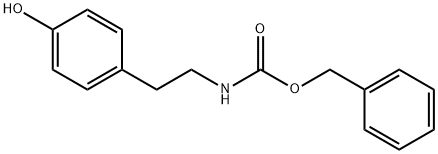 苄基 N-[2-(4-羟基苯基)乙基]氨基甲酸酯, 29655-46-7, 结构式