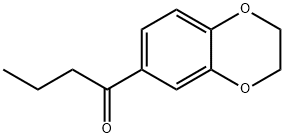1-(2,3-ジヒドロ-1,4-ベンゾジオキシン-6-イル)-1-ブタノン 化学構造式